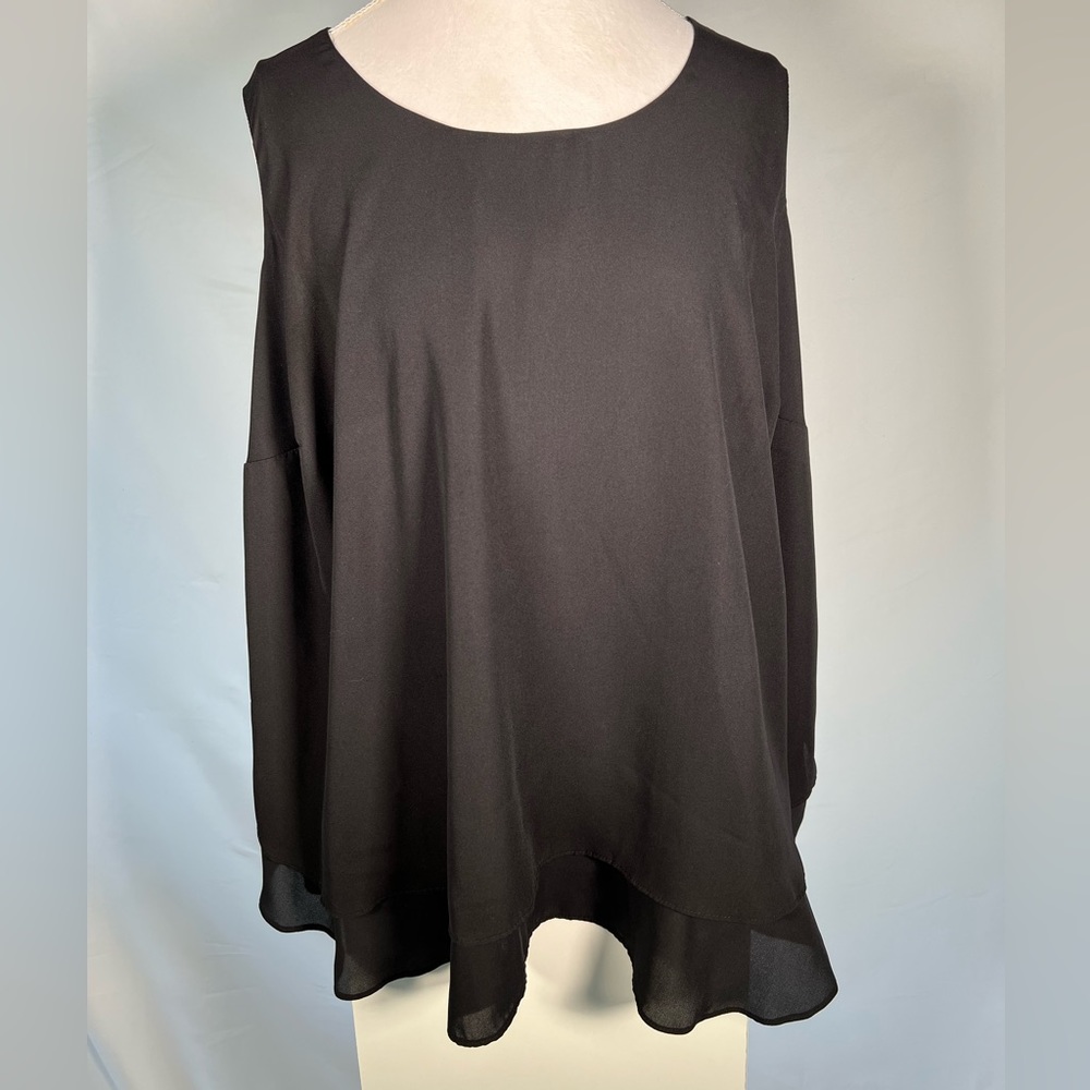 Kaari Blue black sleeveless top